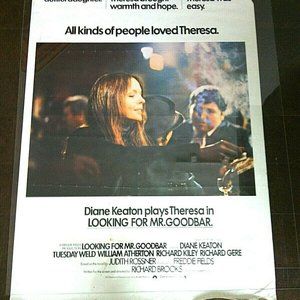Film Poster Original Looking for Me Goodbar Diane Keaton & Richard Gere Movie